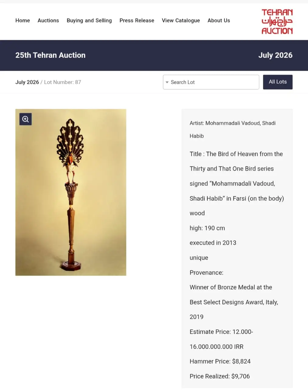 Shadi Habib Tehran Auction