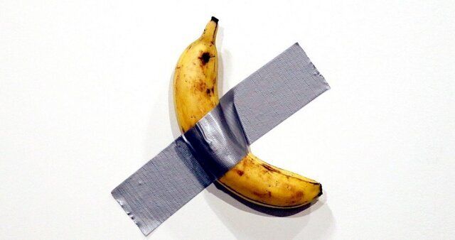 duct-taped banana