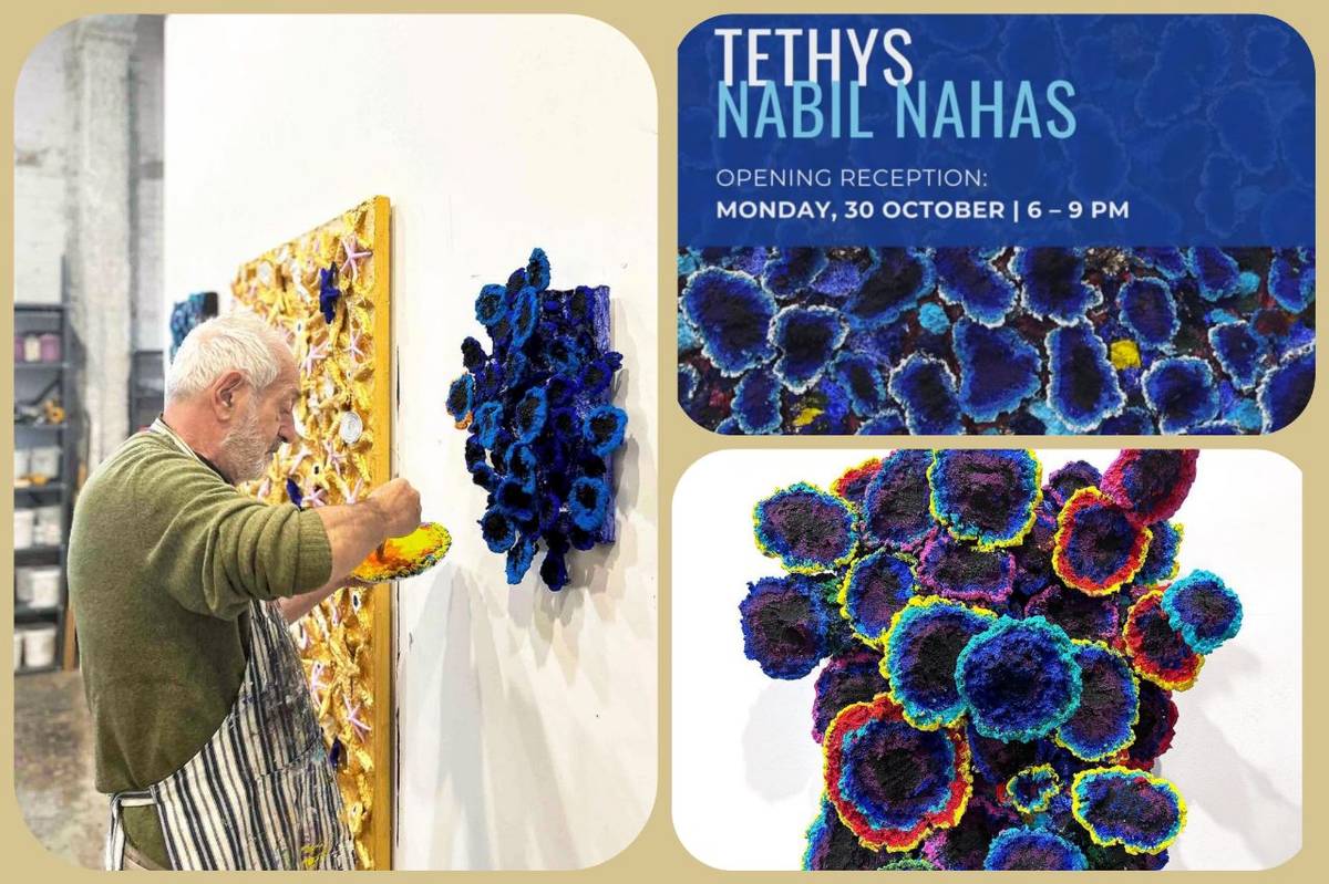 A journey through the boundless world of colour, texture and imagination with Nabil Nahas at Lawrie Shabibi