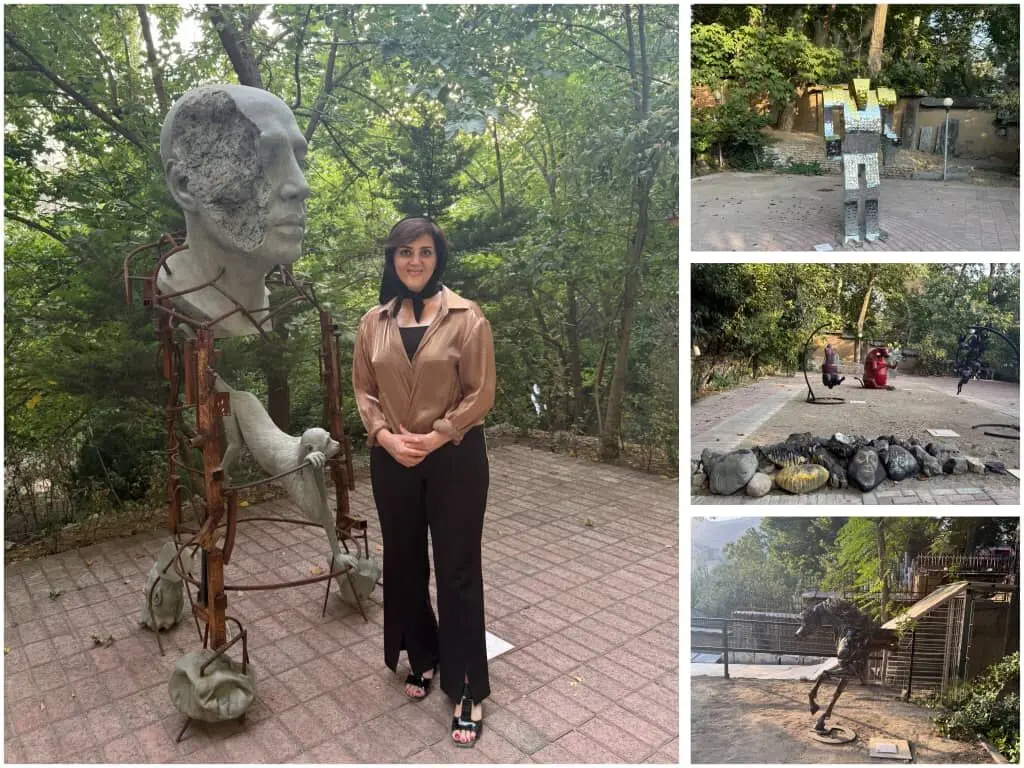 Zohreh Mehraban Curates a MAAD Gallery Exhibition Featuring 22 Artists_ Unto Human in the Heat of Tehran's Summer at Bagh-e Sizdah Chenar 