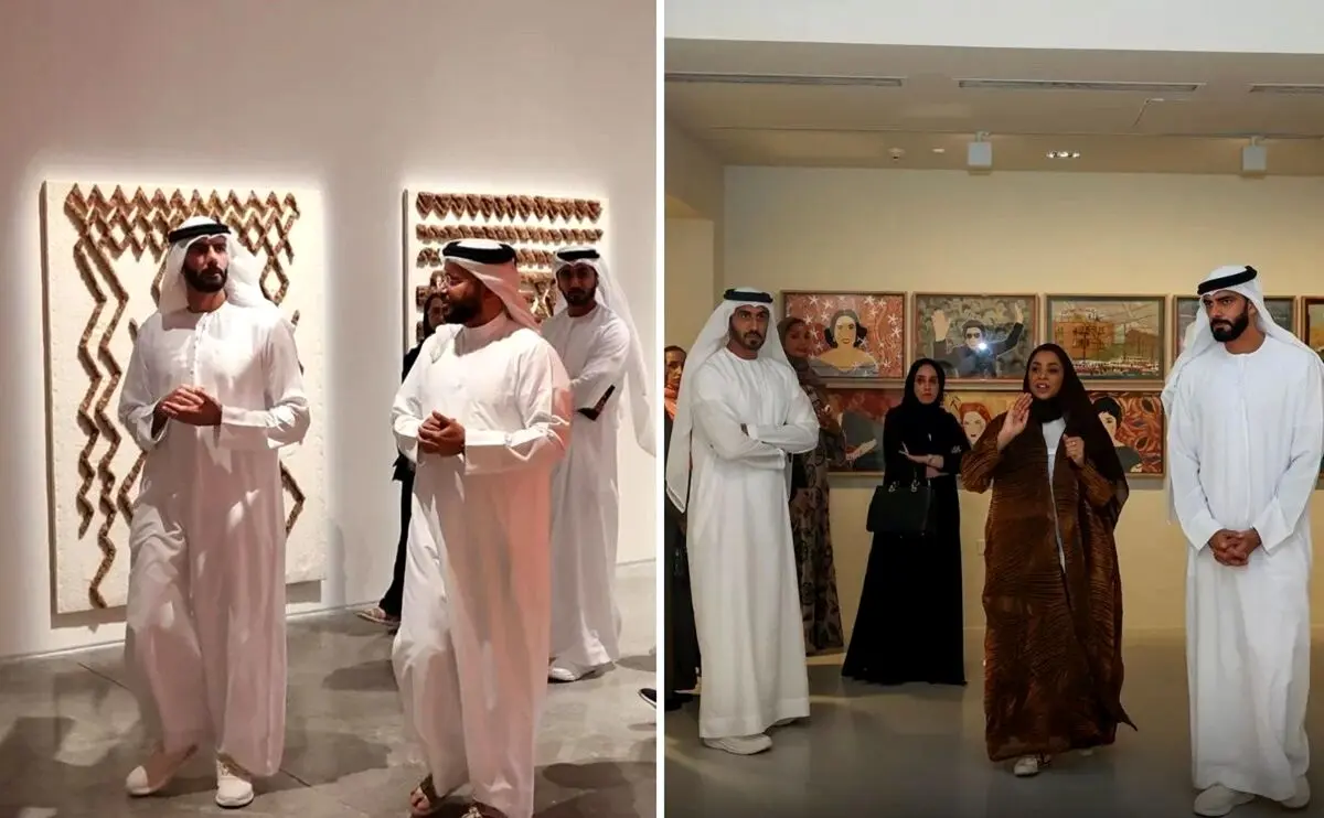 Salem Khalid Al Qassimi visited Doha International Book Fair, Mathaf and M7 Qatar