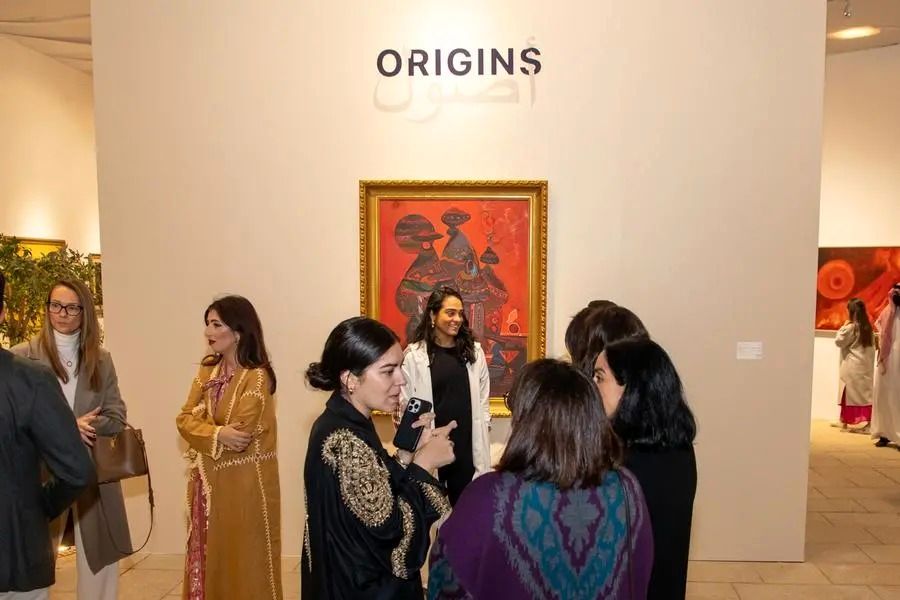 Which works will be offered at the first international auction in Saudi Arabia?