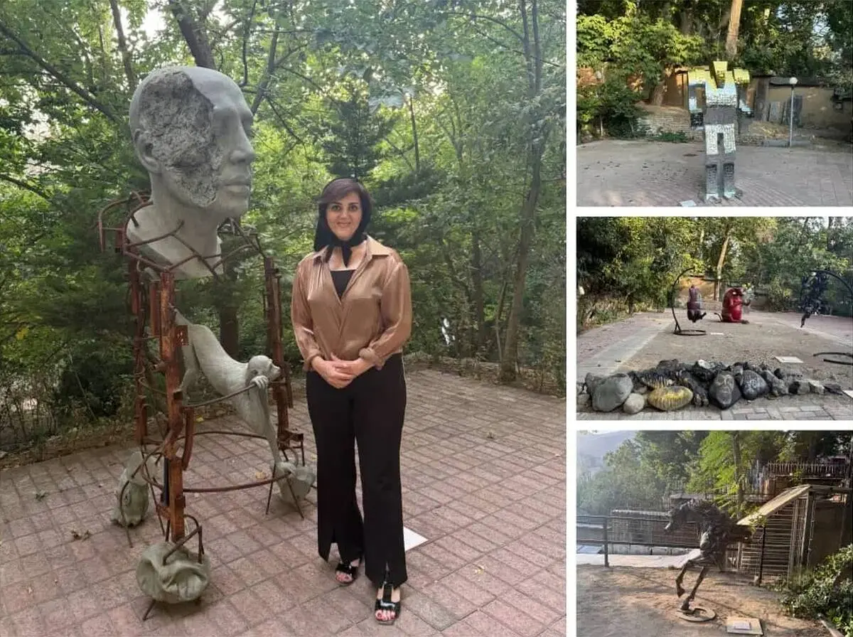 Zohreh Mehraban curates a MAAD Gallery exhibition, 'Unto Human,' featuring 22 artists at Bagh-e Sizdah Chenar, amid Tehran's summer heat