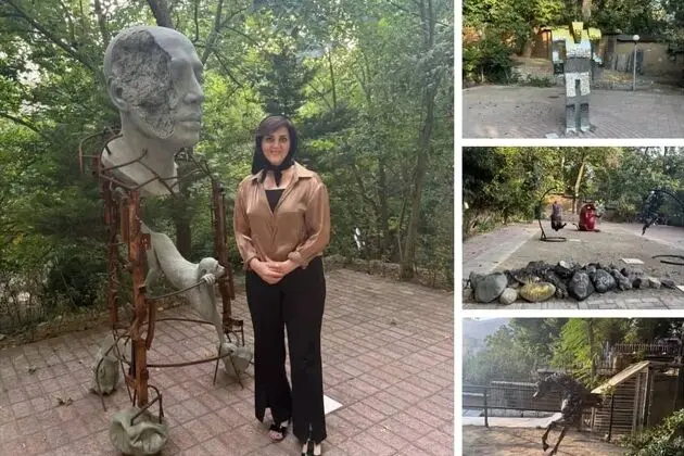 Zohreh Mehraban curates a MAAD Gallery exhibition, 'Unto Human,' featuring 22 artists at Bagh-e Sizdah Chenar, amid Tehran's summer heat