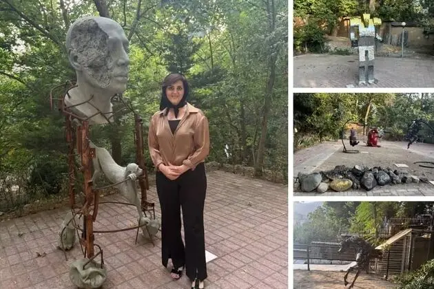 Zohreh Mehraban curates a MAAD Gallery exhibition, 'Unto Human,' featuring 22 artists at Bagh-e Sizdah Chenar, amid Tehran's summer heat