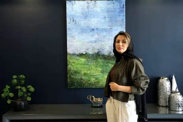 "Written Abstract" by Farnaz Rezaei at Vesta Color