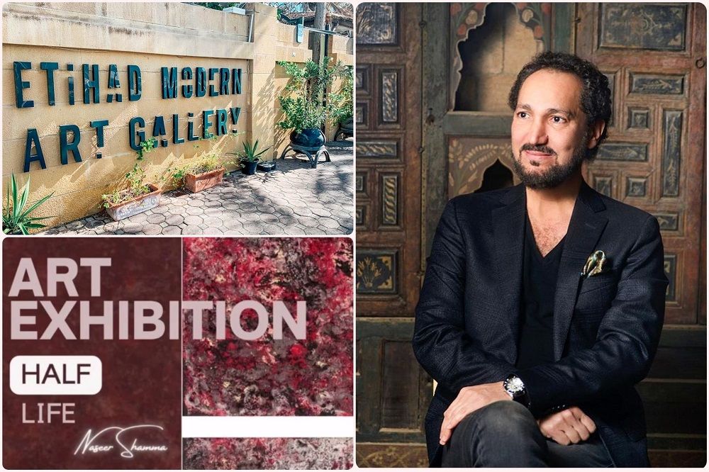 UNESCO Artist for Peace and award winner Gusi Peace Prize “Naseer Shamma” at Etihad Modern Art Gallery