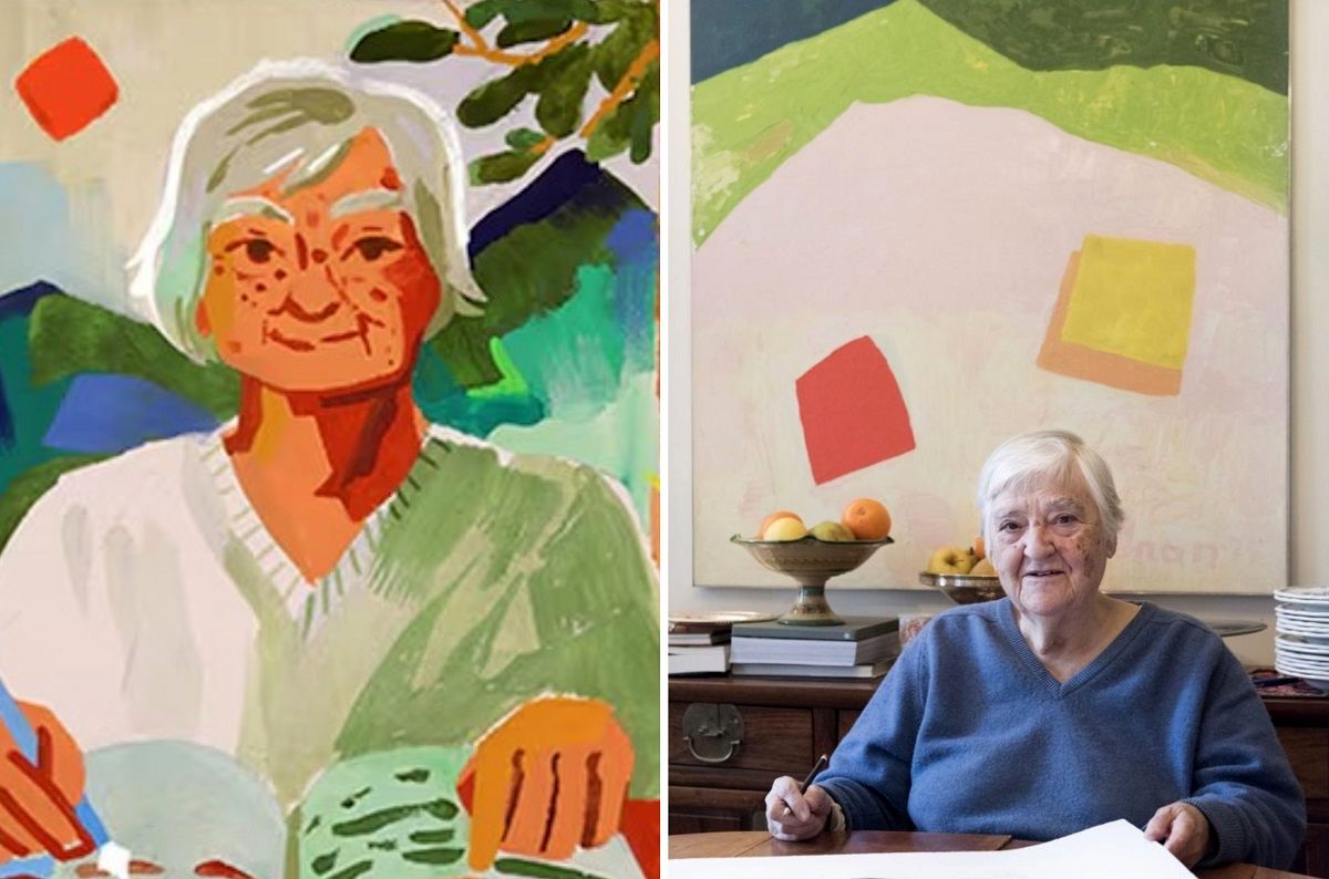 Google Doodle celebrates Etel Adnan