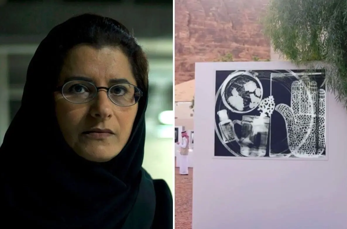 Maha Malluh is exhibiting her historical series of photograms in AlUla