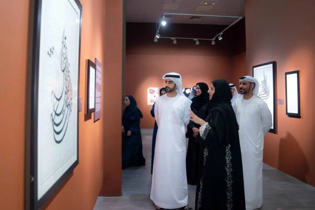 Sheikh Salem opens 'Bridging Generations' exhibition to celebrate emirati calligraphy - Video