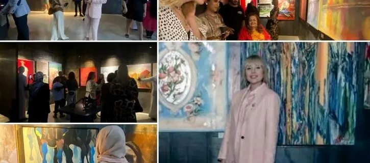 Narges Soleimanzadeh and 32 artists at The Warehouse Art Café - photos