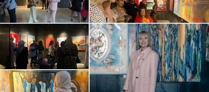 Narges Soleimanzadeh and 32 artists at The Warehouse Art Café - photos