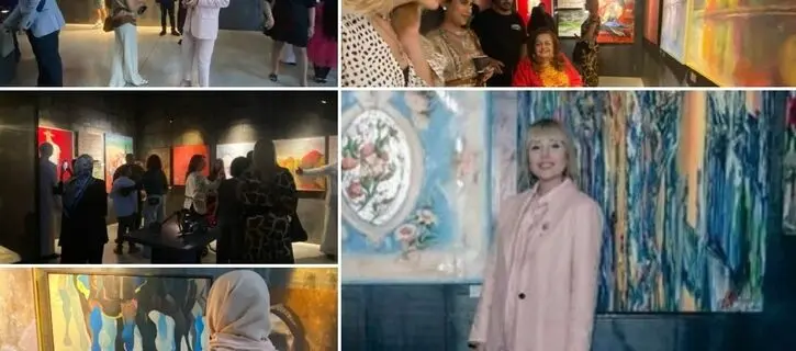 Narges Soleimanzadeh and 32 artists at The Warehouse Art Café - photos