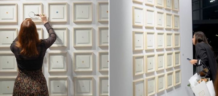 Khawla Art Gallery showcases dirham-sized paintings by Mason Rempfer