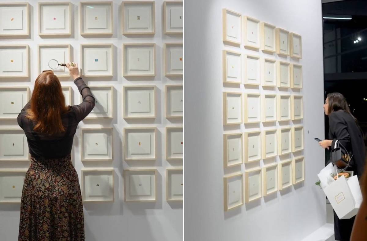 Khawla Art Gallery showcases dirham-sized paintings by Mason Rempfer