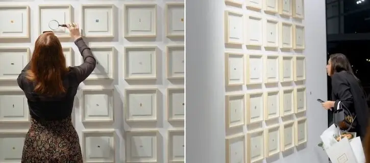Khawla Art Gallery showcases dirham-sized paintings by Mason Rempfer