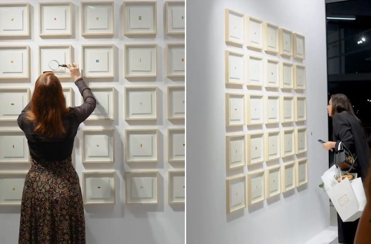 Khawla Art Gallery showcases dirham-sized paintings by Mason Rempfer
