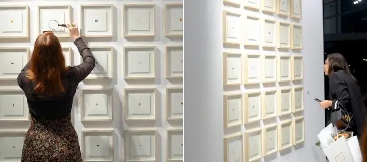 Khawla Art Gallery showcases dirham-sized paintings by Mason Rempfer