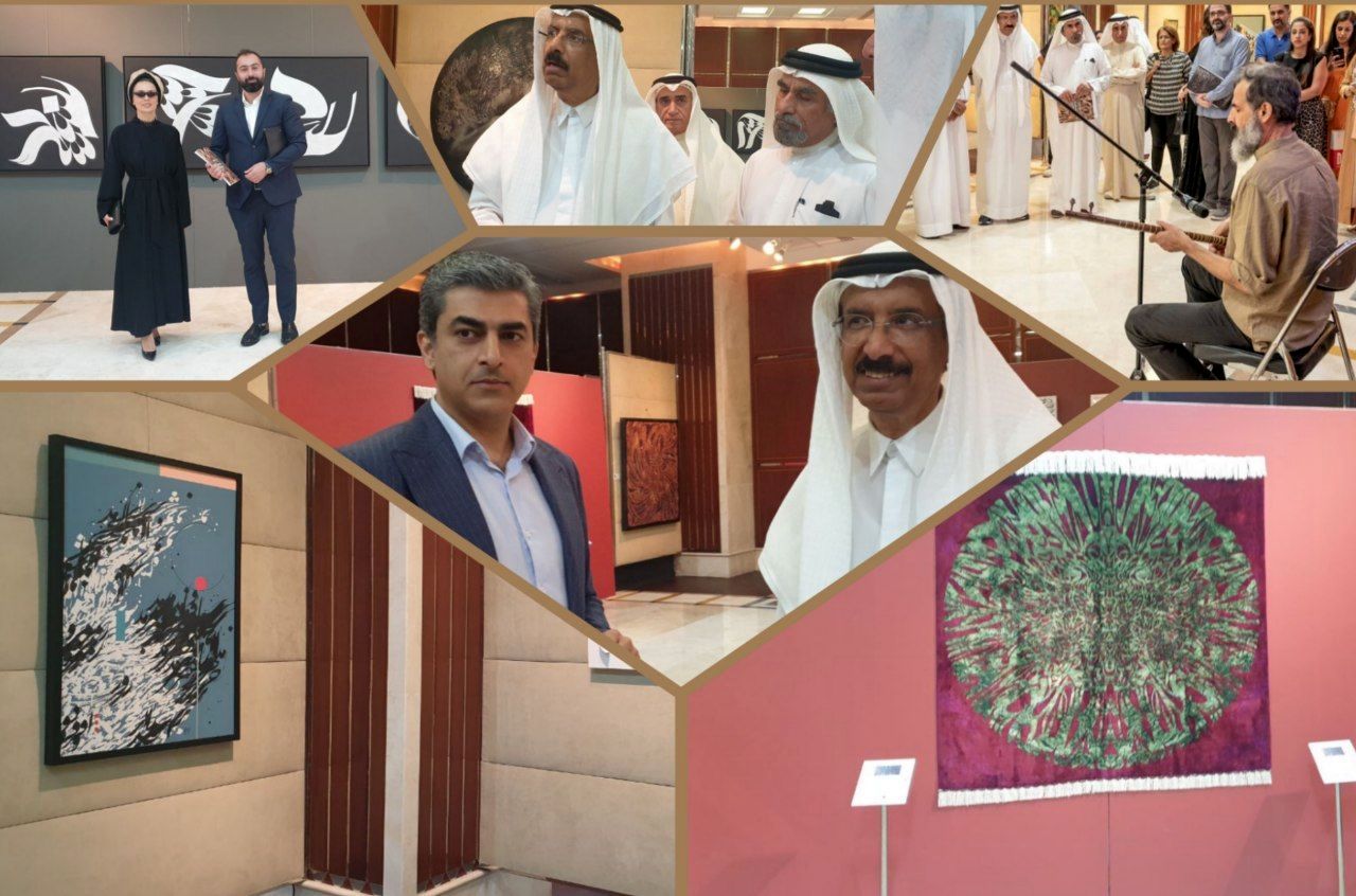 See: 23 artists with Old Bridge Gallery at Al Owais Cultural Foundation |  Mohammed Ahmed Al Murr visited "Colored Letters" Exhibition 