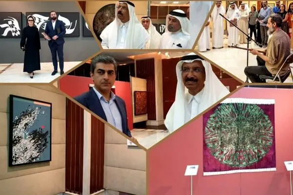 See: 23 artists with Old Bridge Gallery at Al Owais Cultural Foundation |  Mohammed Ahmed Al Murr visited "Colored Letters" Exhibition 
