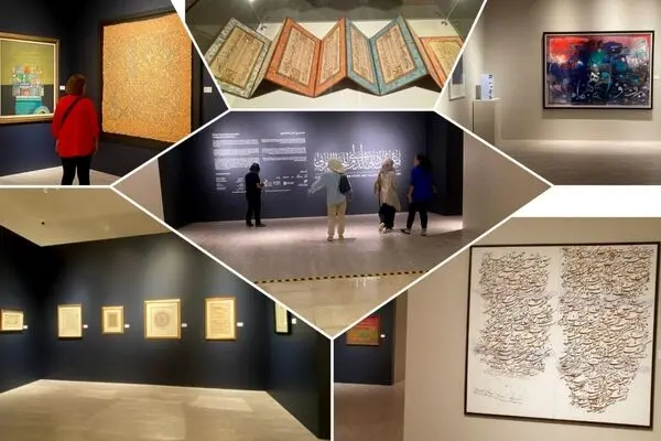 Watch: Works from the Dubai Calligraphy Biennale at the Etihad Museum                            