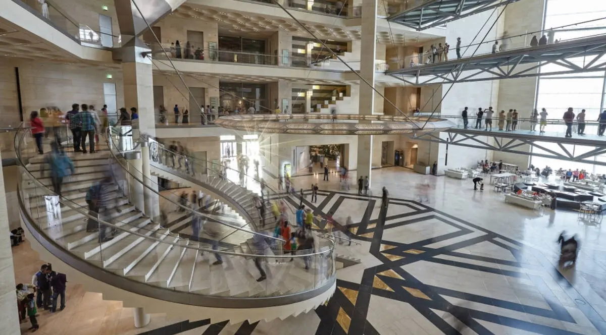 Thematic Introduction 18 galleries of Qatar Museum of Islamic Art / By Taxi Or Free Buses Go To MIA 