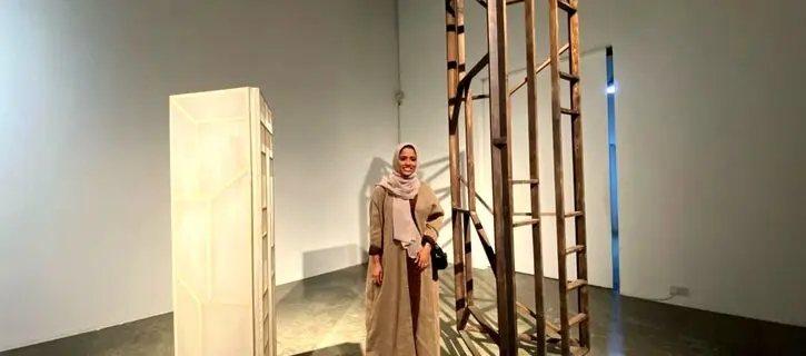 Afra Al Dhaheri artworks at Green Art Gallery Dubai | Photos