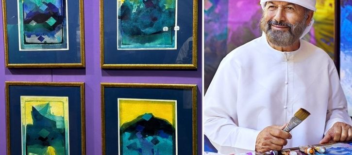 The works of Abdul Qader Al Rais are on view in Germany