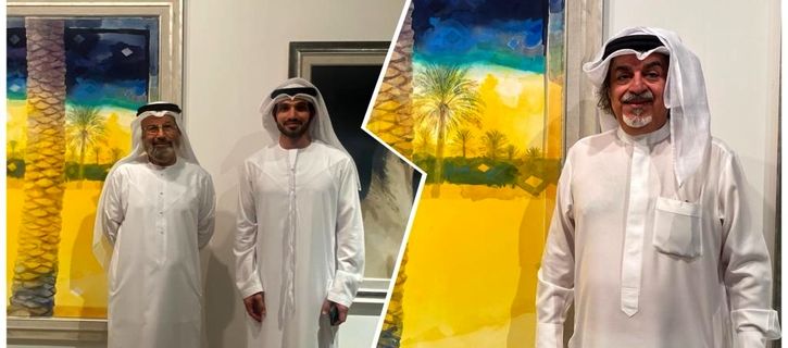 Etihad Modern Art Gallery with the artistic family of Abdul Qader Al Rais at Abu Dhabi Art 2023 | Photos