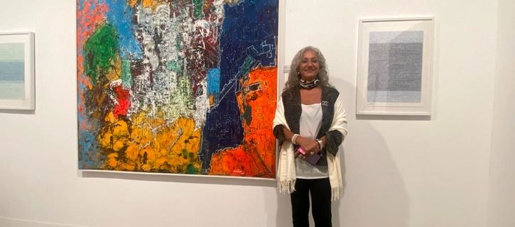 Salwa Zeidan Gallery at Abu Dhabi Art 2023 | Photos