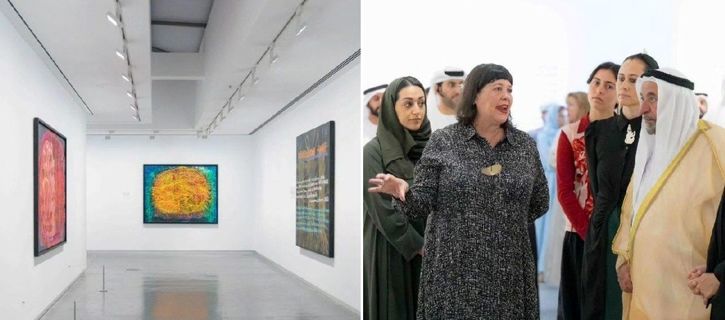 Sheikh Sultan opens Bouchra Khalili and Emily Karaka exhibitions