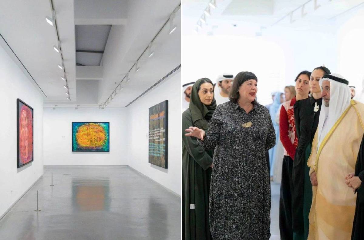 Sheikh Sultan opens Bouchra Khalili and Emily Karaka exhibitions