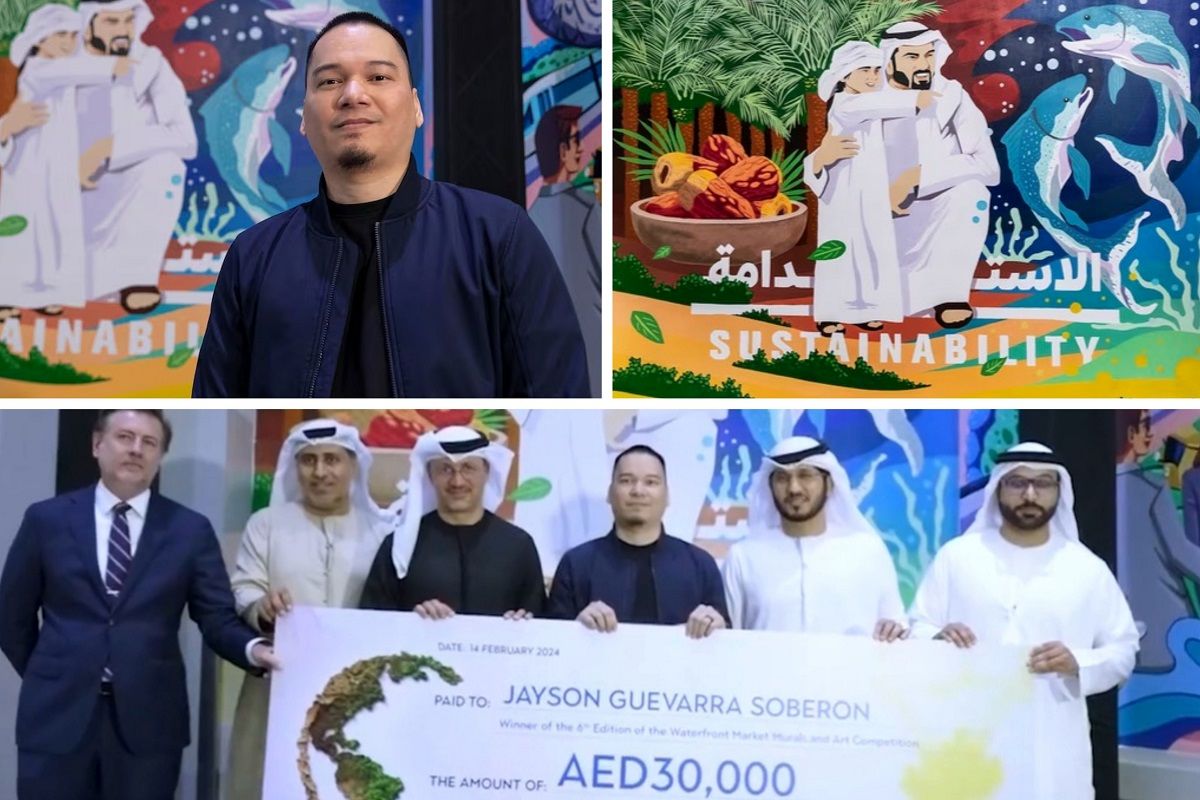 Jayson Soberon won the Dubai Waterfront Market competition