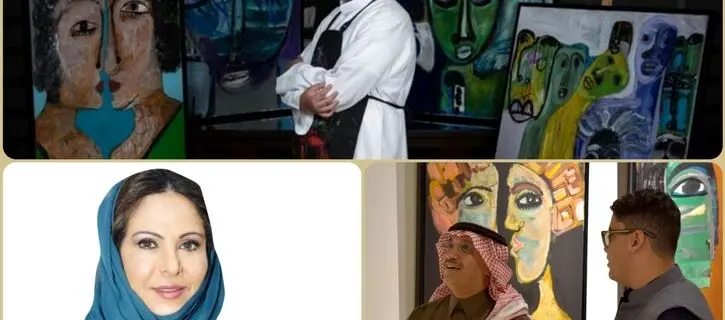Saudi Picasso with 50 abstract paintings at Ahlam Gallery