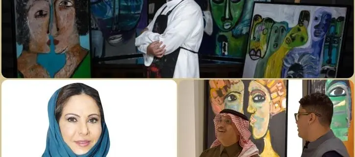 Saudi Picasso with 50 abstract paintings at Ahlam Gallery