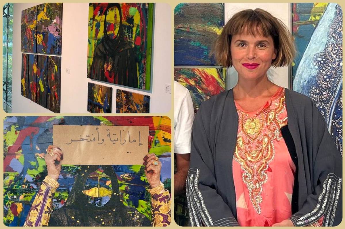 Toma Stenko has exhibited paintings inspired by Dubai at the Jumeirah Creekside Hotel