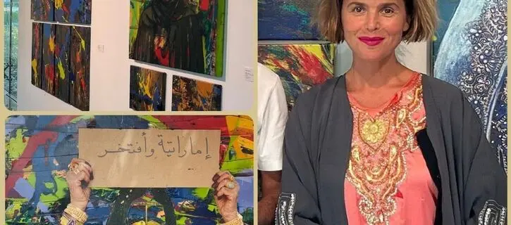 Toma Stenko has exhibited paintings inspired by Dubai at the Jumeirah Creekside Hotel