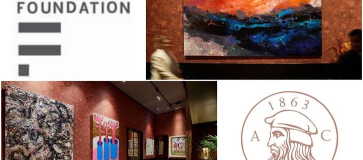 The Farjam Foundation with the renowned Middle Eastern artists at The Arts Club Dubai