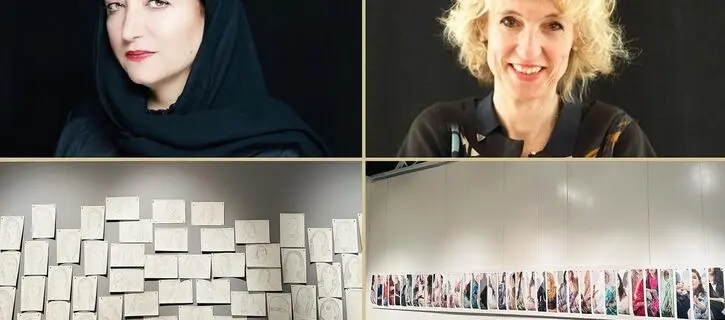The works of Dania Al-Saleh and Catherine Geffler inspired by Riyadh women’s lives at L'Art Pur Foundation