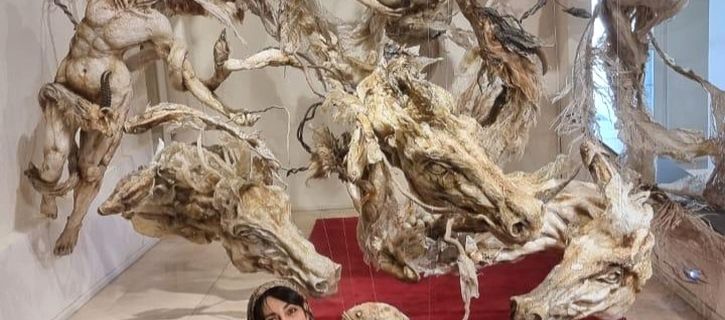 Bundahishn by Elham Fallahi 82 Sculptures in a Mythical Suspended Installation at Raha Gallery Collection