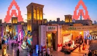 Dubai’s oldest streets have turned into an open-air gallery as part of the Sikka Art & Design Festival 2026