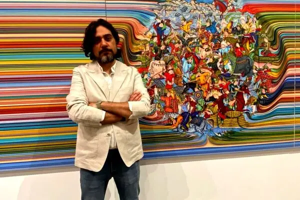 Arash Nazari Paintings at Leila Heller Gallery Dubai - photos