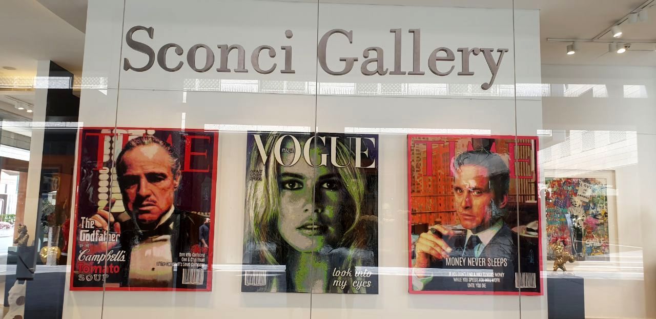 Marlon Brando, Monica Bellucci and Sean Connery at Sconci Gallery | Video