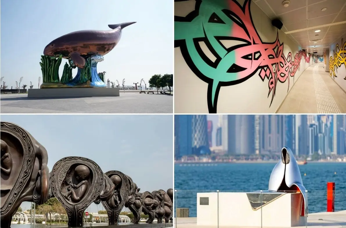 Highlights of public art installations in Doha; From Jeff Koons and Damien Hirst to Middle Eastern artists