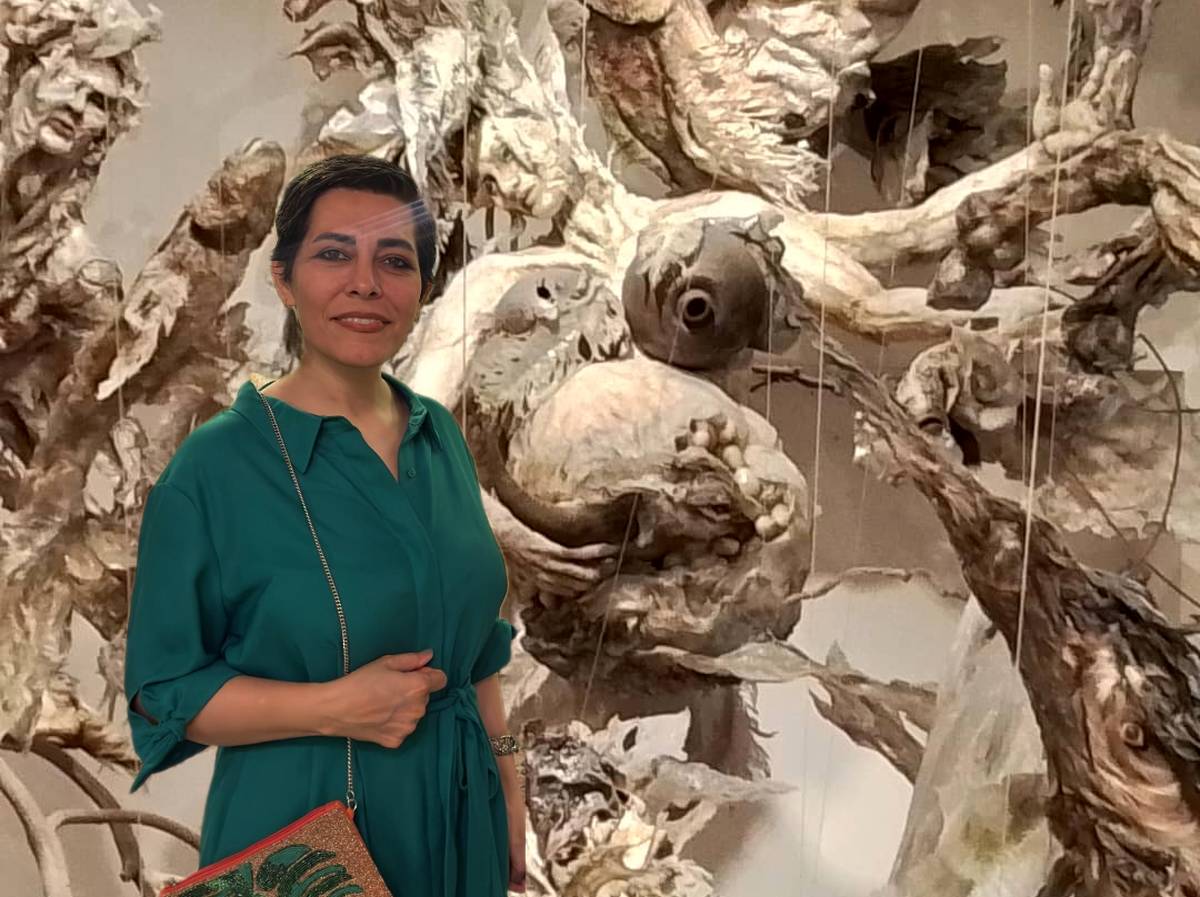 Ahura Mazda in Bundahishn by Elham Fallahi: A Symbolic Birth from Recycled Materials in the Raha Gallery Collection