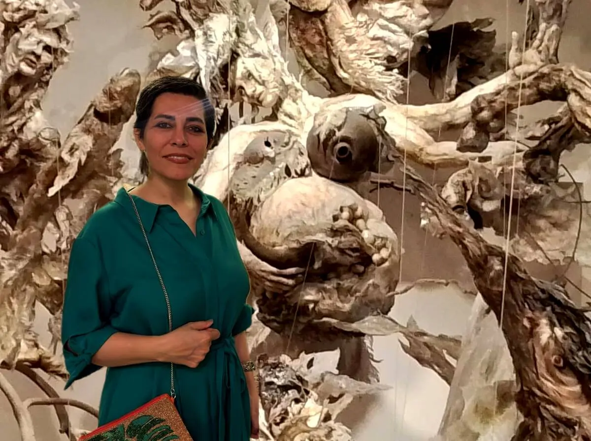 Ahura Mazda in Bundahishn by Elham Fallahi: A Symbolic Birth from Recycled Materials in the Raha Gallery Collection