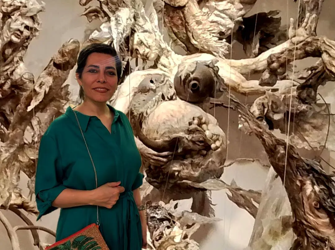 Ahura Mazda in Bundahishn by Elham Fallahi: A Symbolic Birth from Recycled Materials in the Raha Gallery Collection