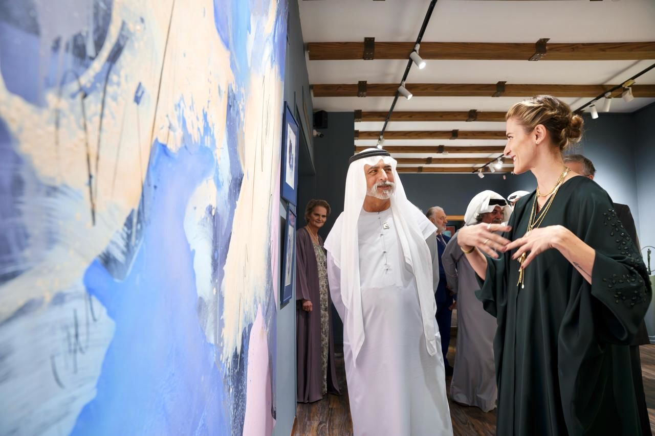 Sarah Sky’s Art Exhibition at Etihad Modern Art Gallery Abu Dhabi  