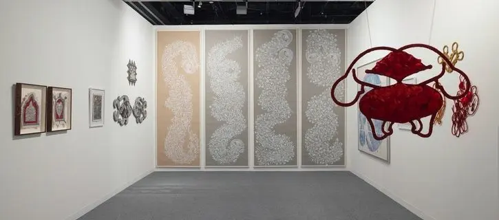 Hunna Art showcases works by Alymamah Rashed, Joud Fahmy, and Zayn Qahtani at Abu Dhabi Art 2025