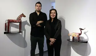 Mojdeh Gallery in Tehran Presents Ahad Ghadiri’s Hybrid Sculptures/ Photos 